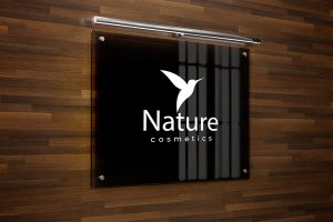 Custom acrylic sign of Nature Cosmetics by Envision Orlando