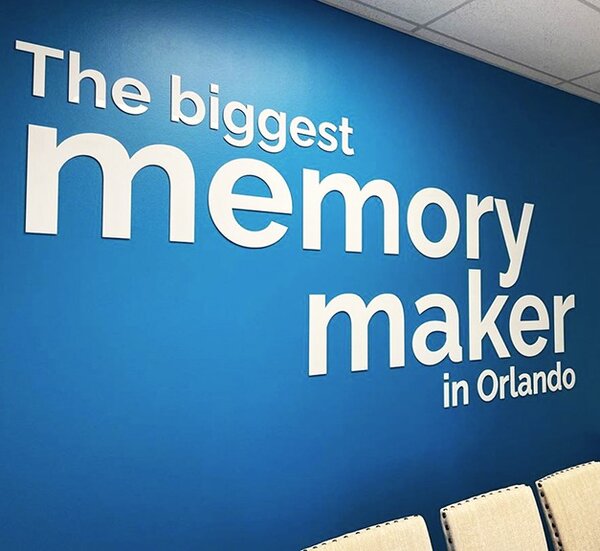 Acrylic Signs for The Biggest Memory Maker in Orlando, FL