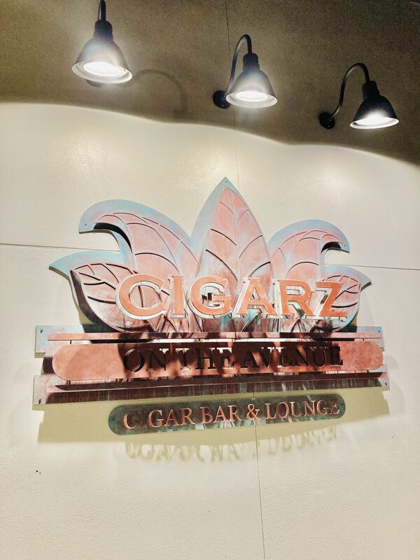 Lighted Architectural Sign for Cigarz Bar & Lounge
