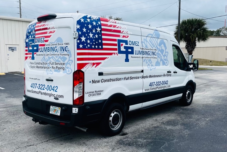 Commercial Van Wrapped Of Gomez By Envision Orlando