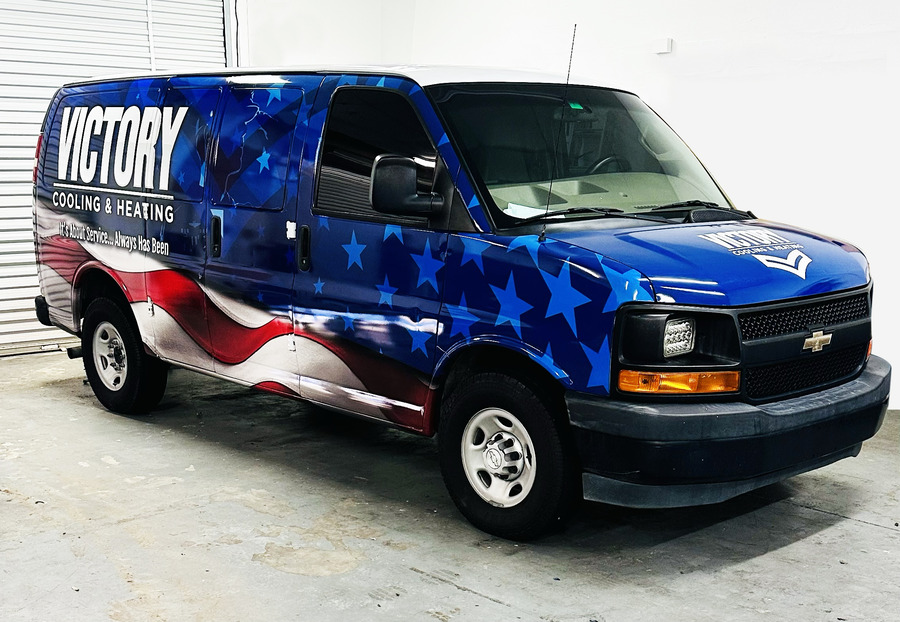 Vinyl Vehicle Wrap On Victory Vehicle Printed By Envision Orlando